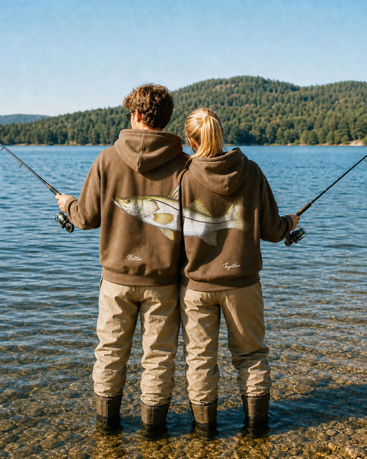 Better Together Snook Couple Fishing Unisex Hoodie Set