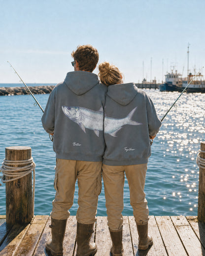 Better Together Atlantic Tarpon Couple Fishing Unisex Hoodie Set