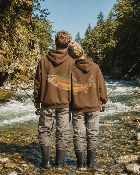 Better Together Golden Trout Couple Hoodie Set