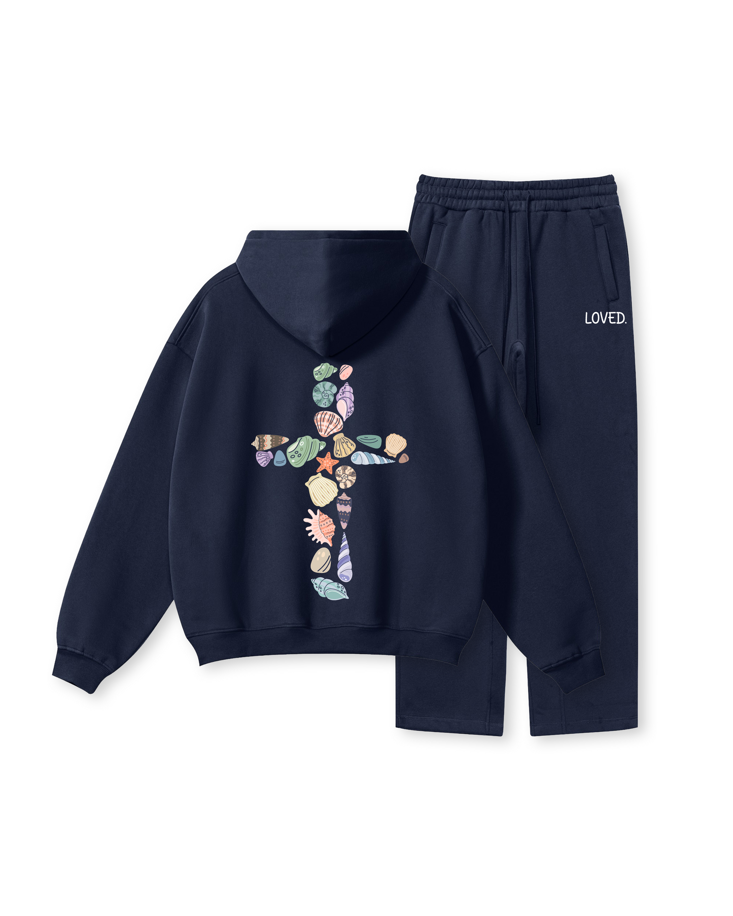 Seashell Cross Hoodie