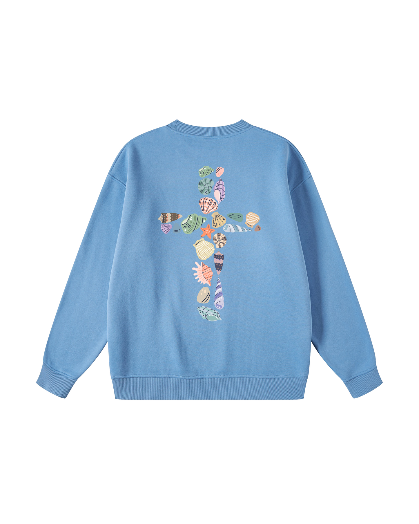 Seashell Cross Crewneck