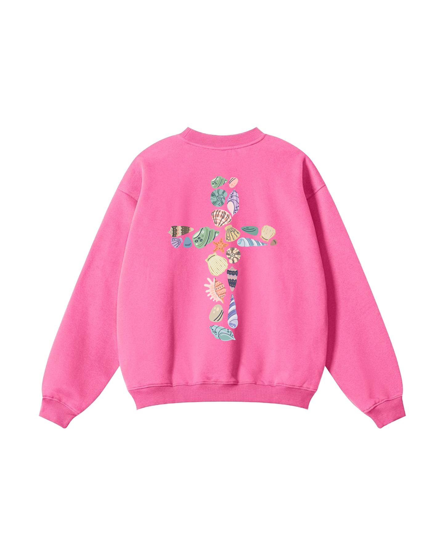 Seashell Cross Crewneck