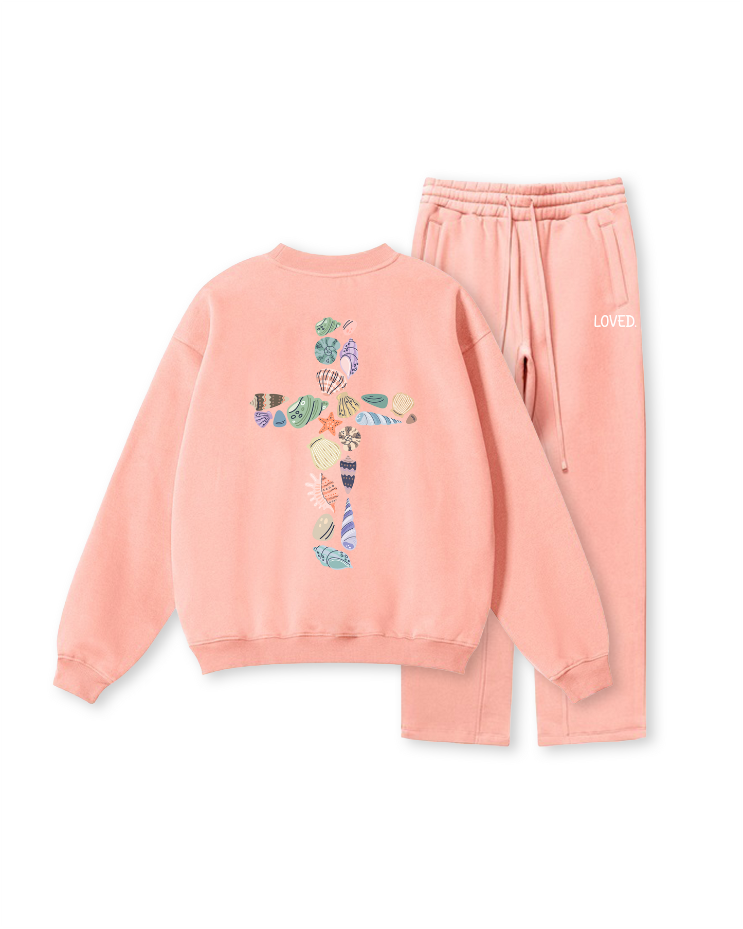 Seashell Cross Crewneck