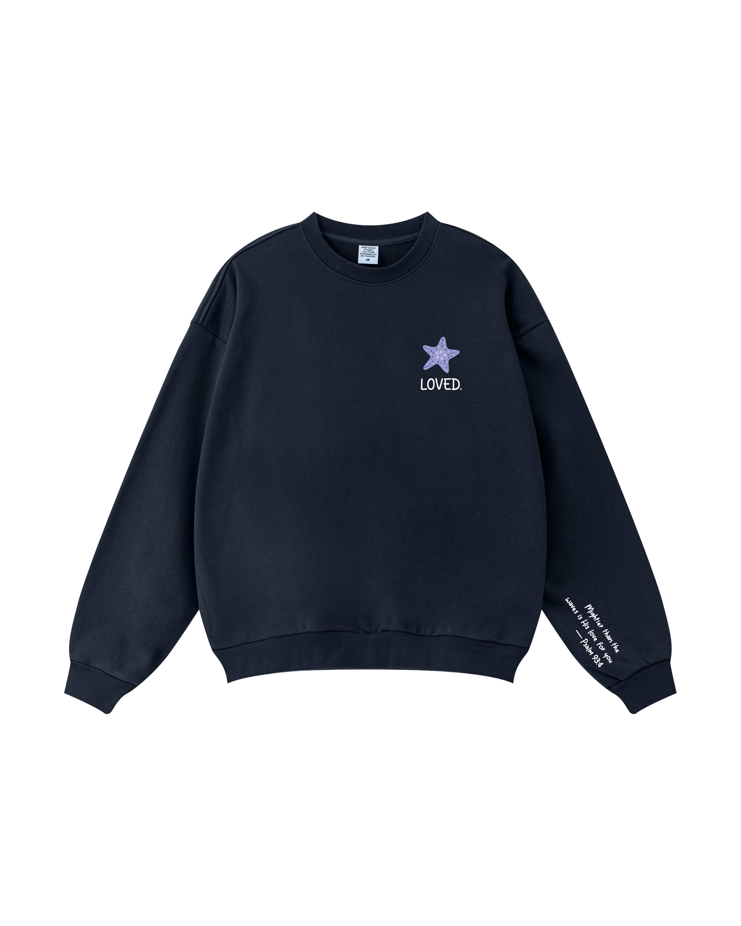 Seashell Cross Crewneck