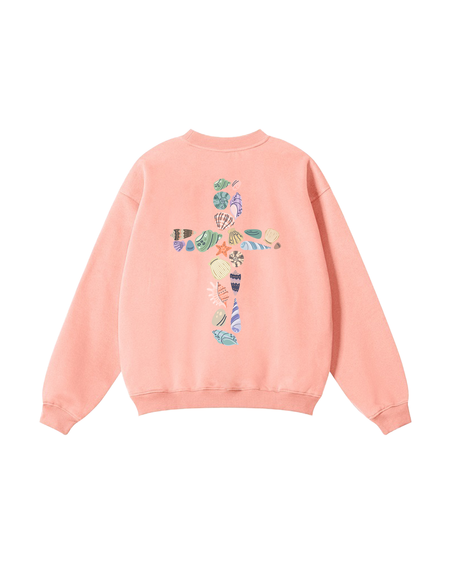Seashell Cross Crewneck