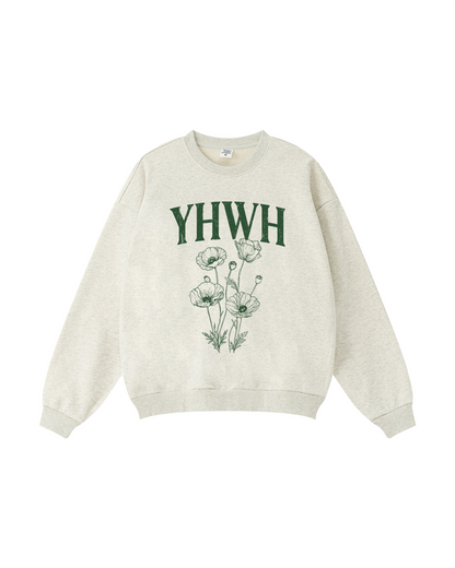 YHWH Floral Crewneck