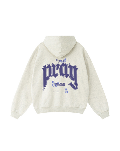 Pray More Worry Less Philippians 4:6 Hoodie