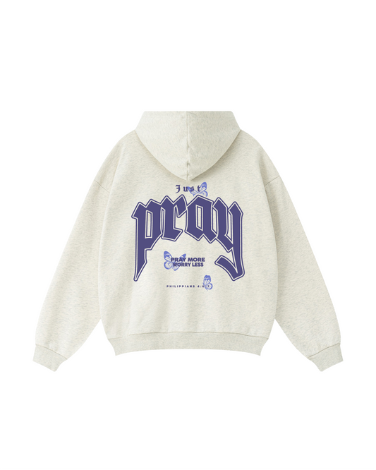 Pray More Worry Less Philippians 4:6 Hoodie