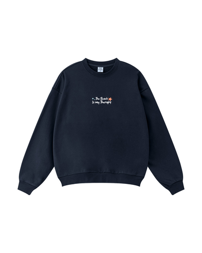 The Beach Is My Therapy Crewneck