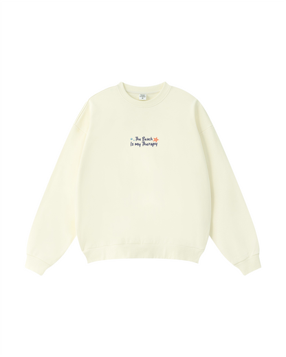 The Beach Is My Therapy Crewneck