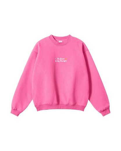 The Beach Is My Therapy Crewneck
