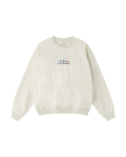 The Beach Is My Therapy Crewneck