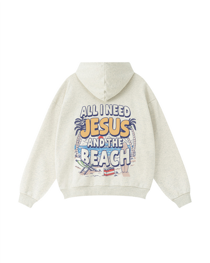 All I Need Is Jesus And The Beach Hoodie
