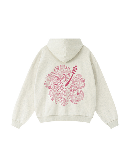 Bloom in Grace Hibiscus Hoodie