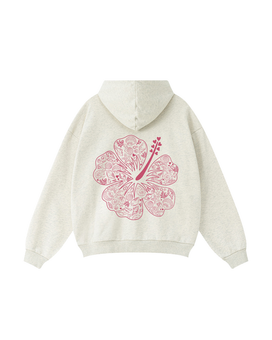 Bloom in Grace Hibiscus Hoodie