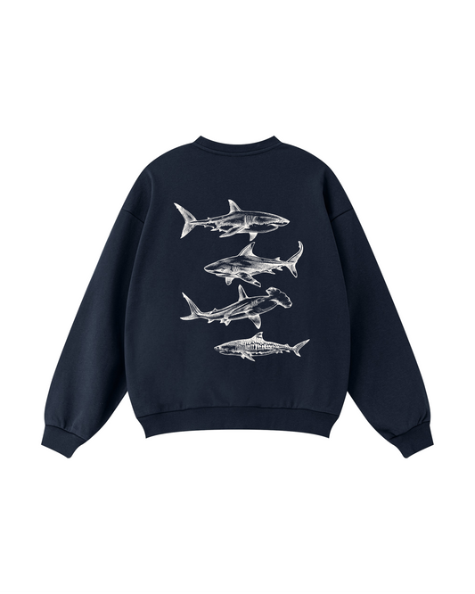 Sharks of the Deep Crewneck