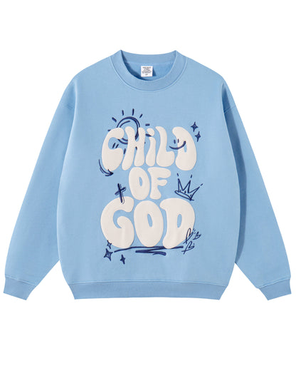 Child of God Embroidered Crewneck