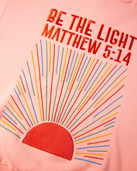 Be The Light Embroidered Hoodie – Matthew 5:14
