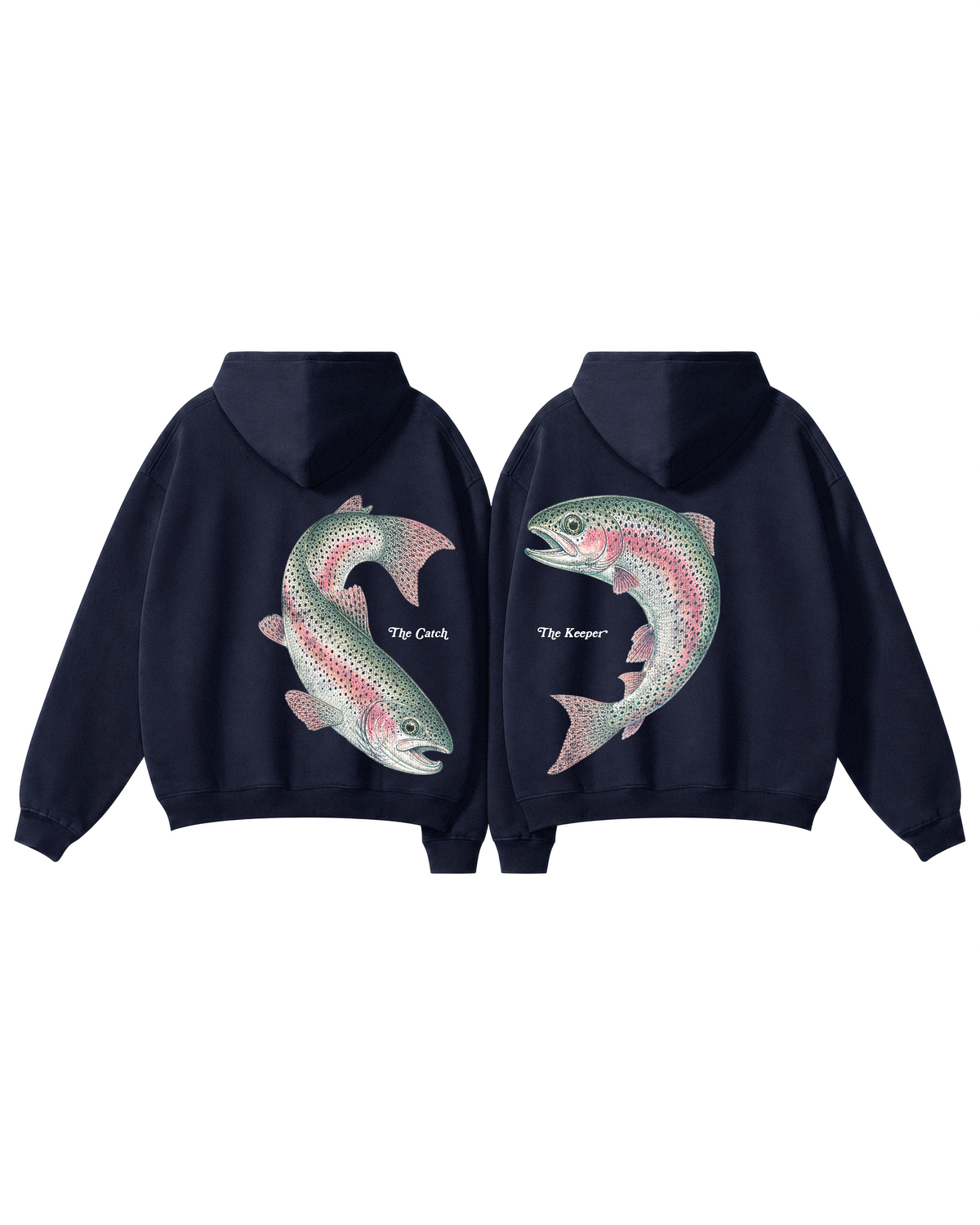 The Catch & The Keeper Rainbow Trout Heart Hoodie Set