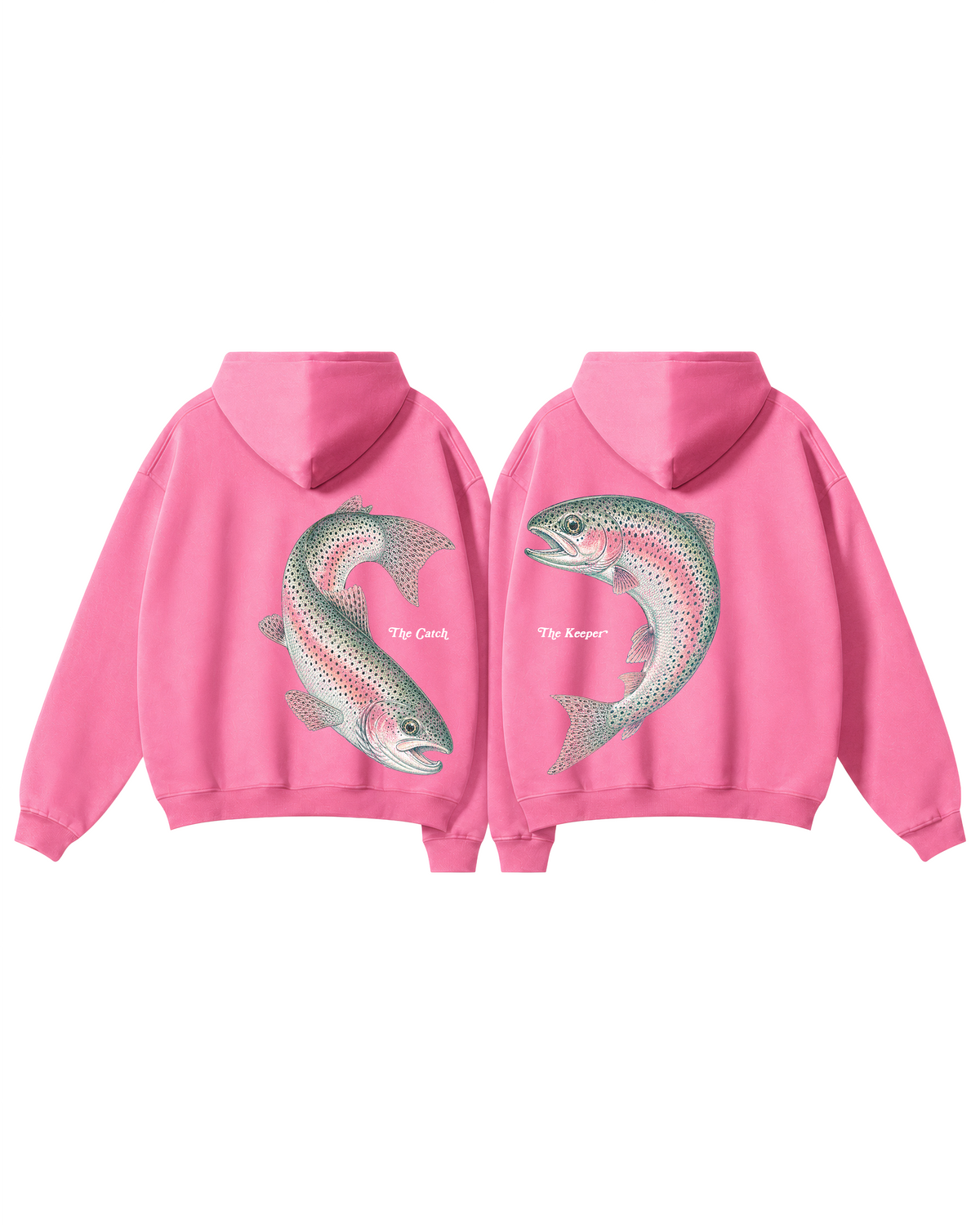 The Catch & The Keeper Rainbow Trout Heart Hoodie Set