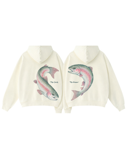 The Catch & The Keeper Rainbow Trout Heart Hoodie Set