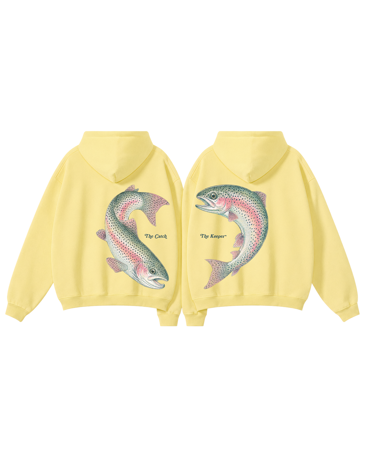 The Catch & The Keeper Rainbow Trout Heart Hoodie Set