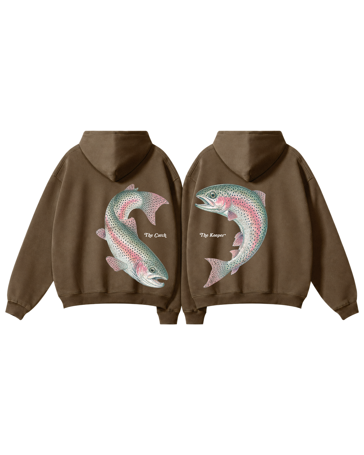 The Catch & The Keeper Rainbow Trout Heart Hoodie Set