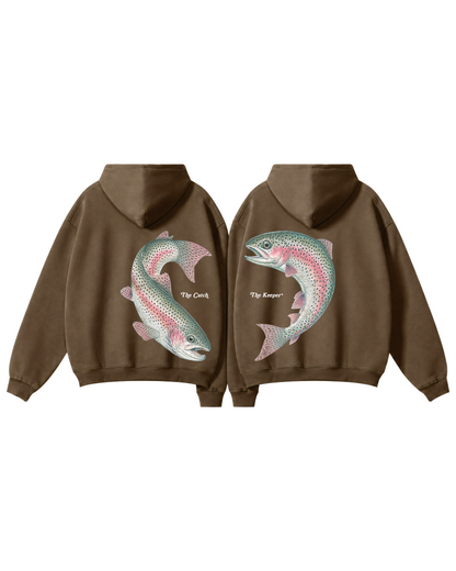 The Catch & The Keeper Rainbow Trout Heart Hoodie Set