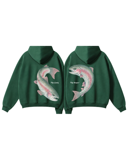 The Catch & The Keeper Rainbow Trout Heart Hoodie Set