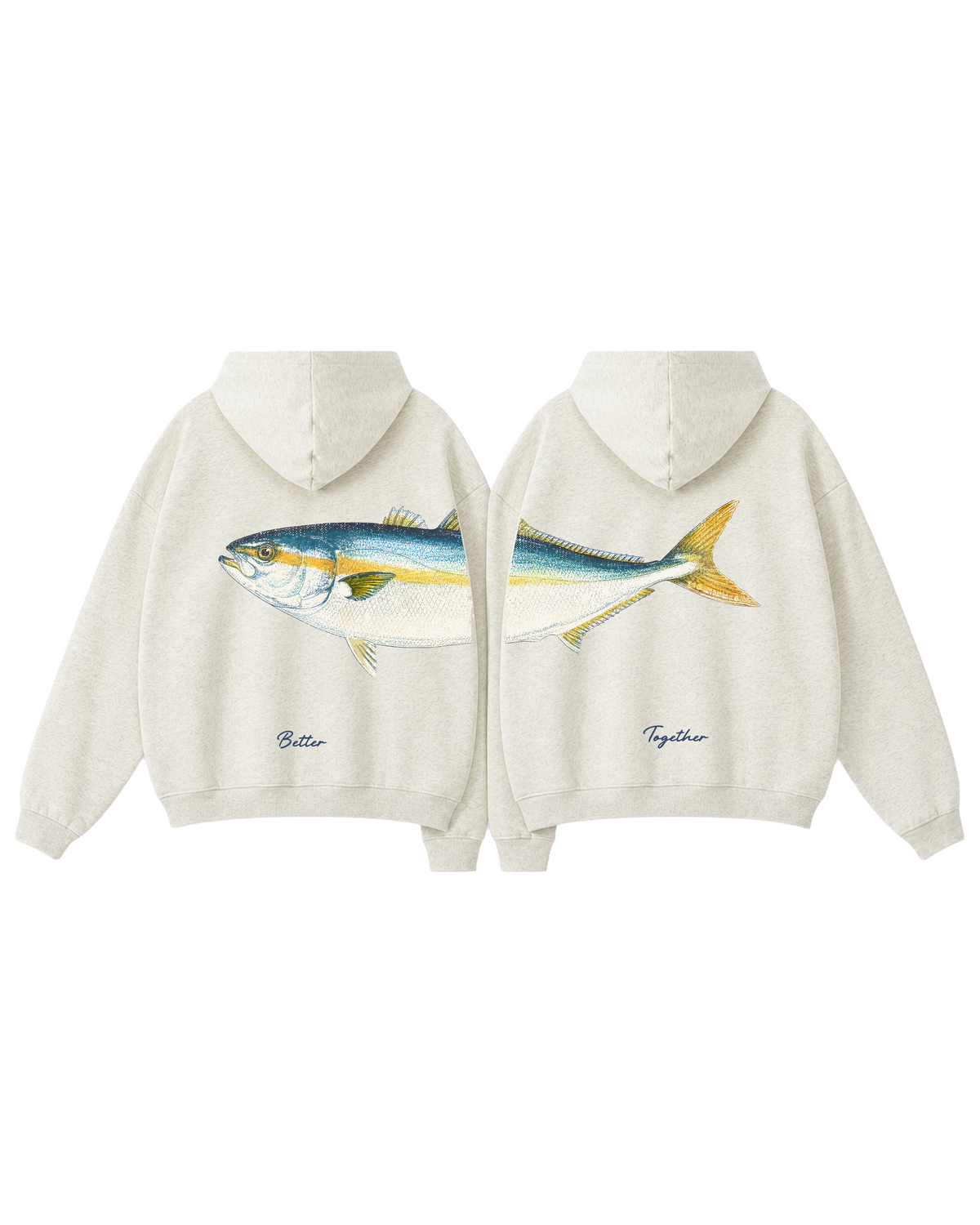 Better Together Yellowtail Couple Unisex Hoodie Set