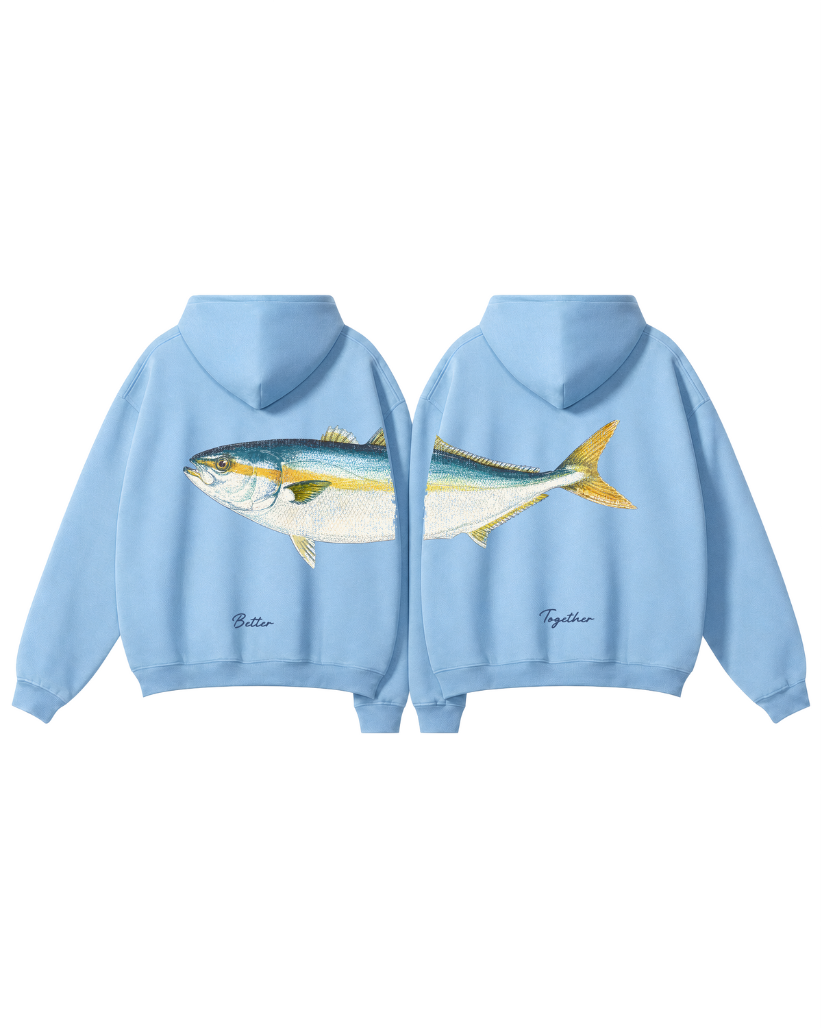 Better Together Yellowtail Couple Unisex Hoodie Set