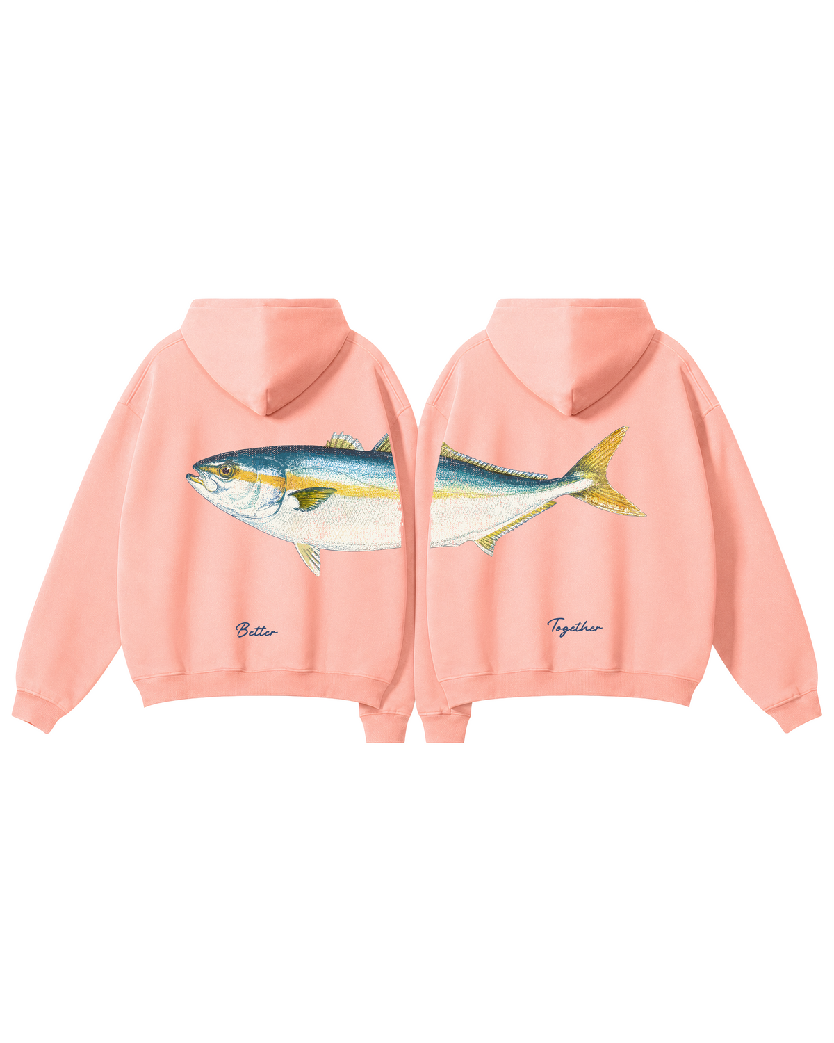 Better Together Yellowtail Couple Unisex Hoodie Set