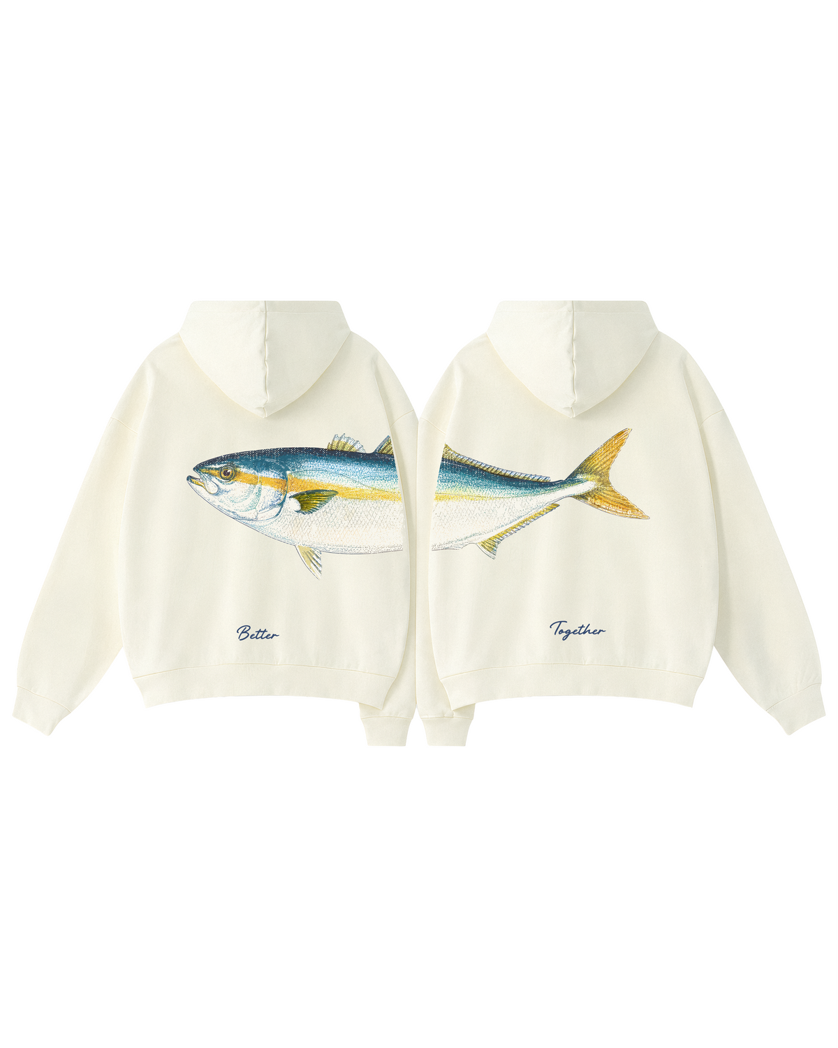 Better Together Yellowtail Couple Unisex Hoodie Set