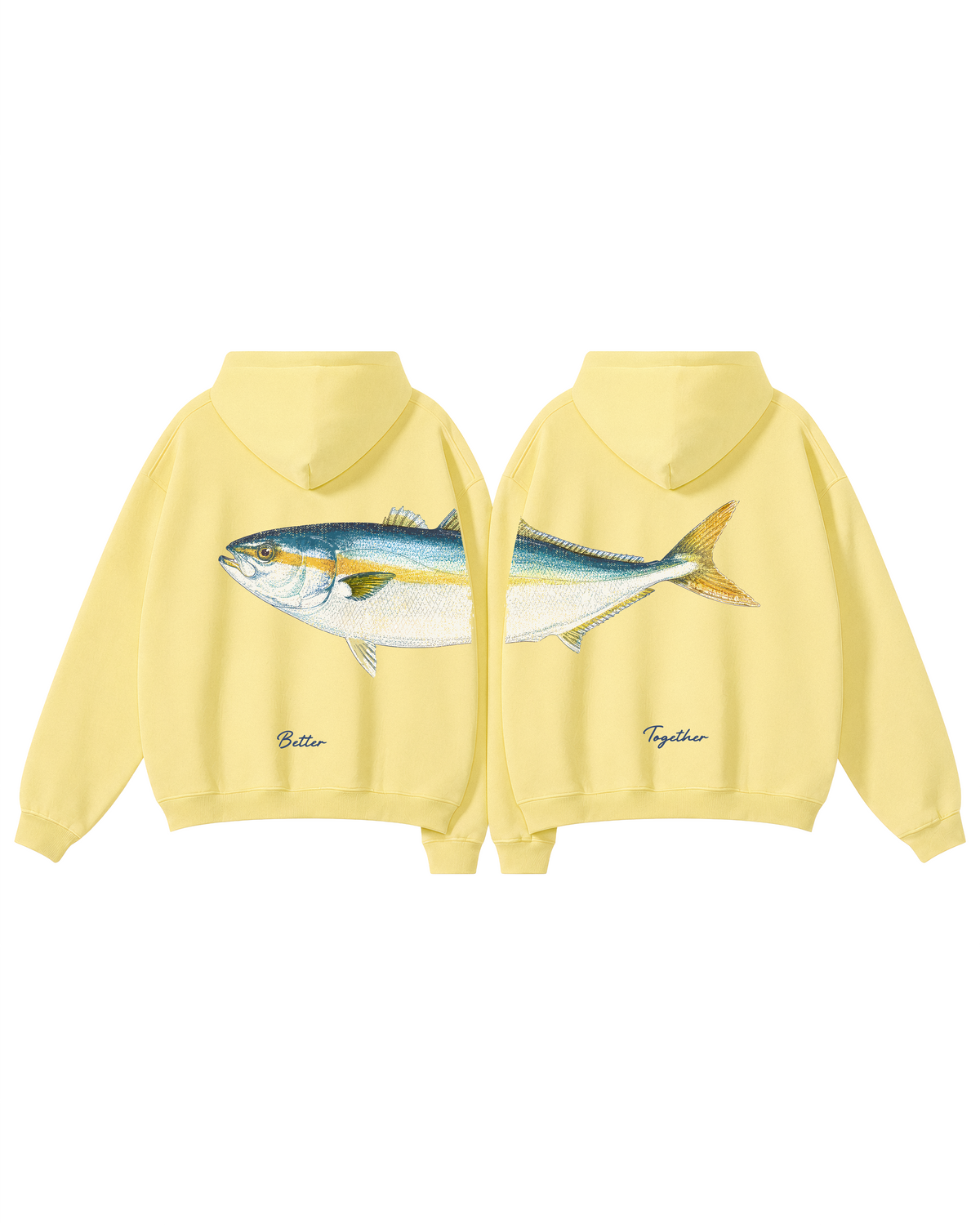 Better Together Yellowtail Couple Unisex Hoodie Set