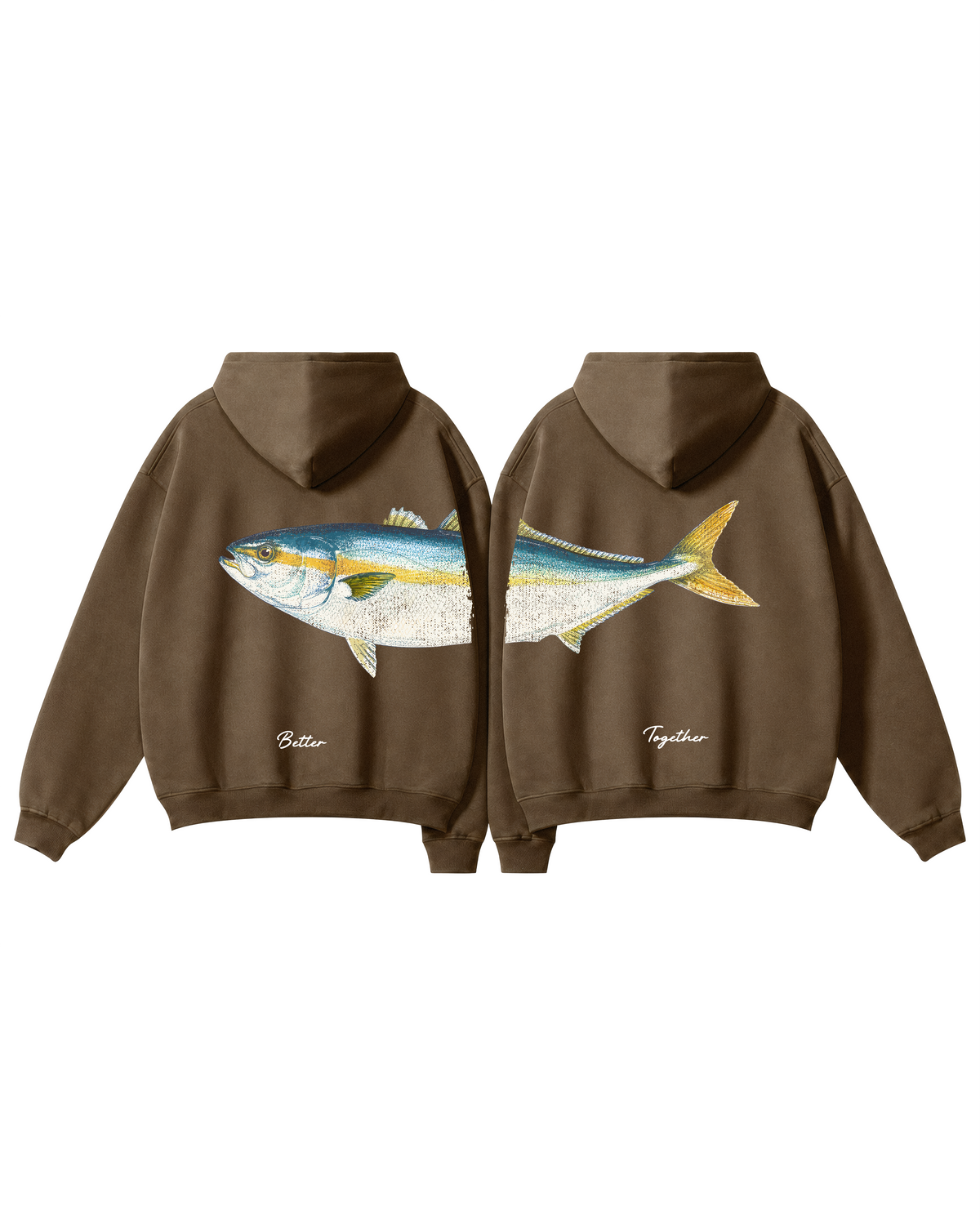 Better Together Yellowtail Couple Unisex Hoodie Set