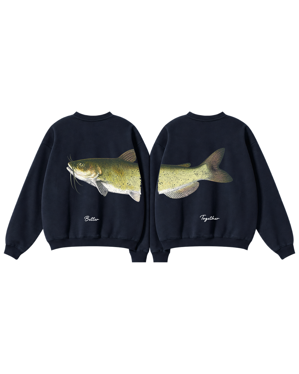 Better Together Channel Catfish Couple Unisex Crewneck Set