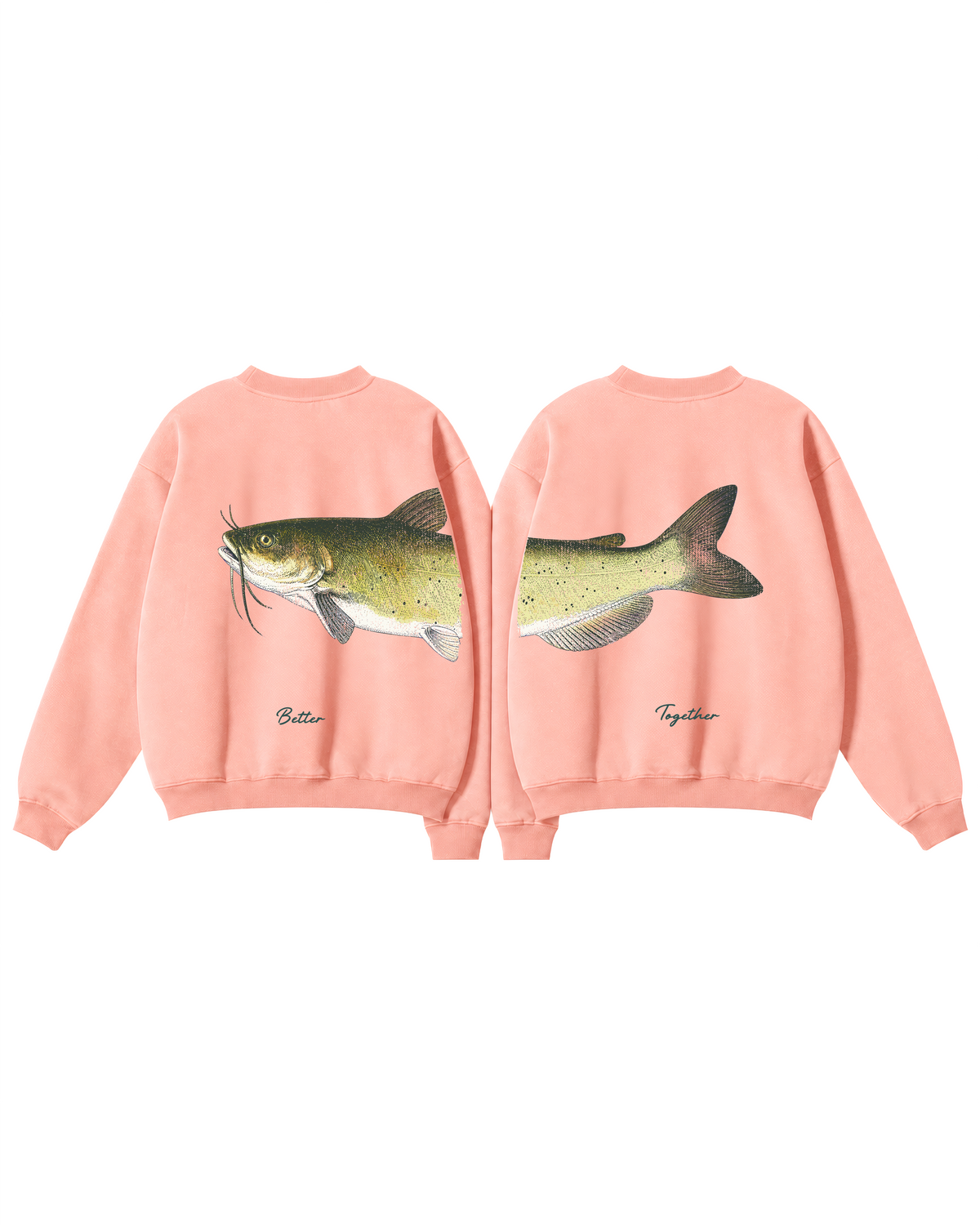 Better Together Channel Catfish Couple Unisex Crewneck Set