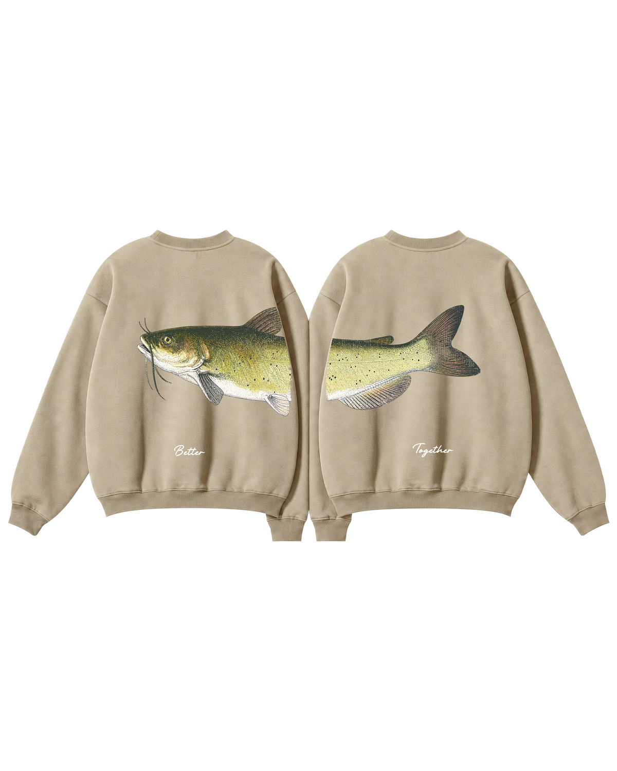 Better Together Channel Catfish Couple Unisex Crewneck Set