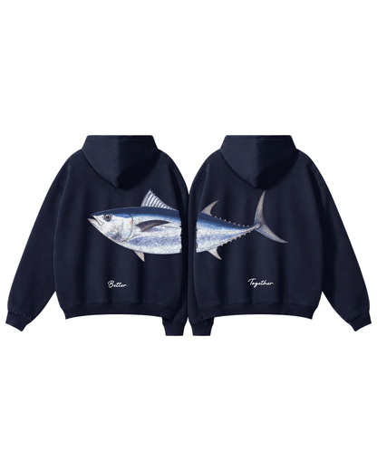 Better Together Bluefin Tuna Couple Unisex Hoodie Set