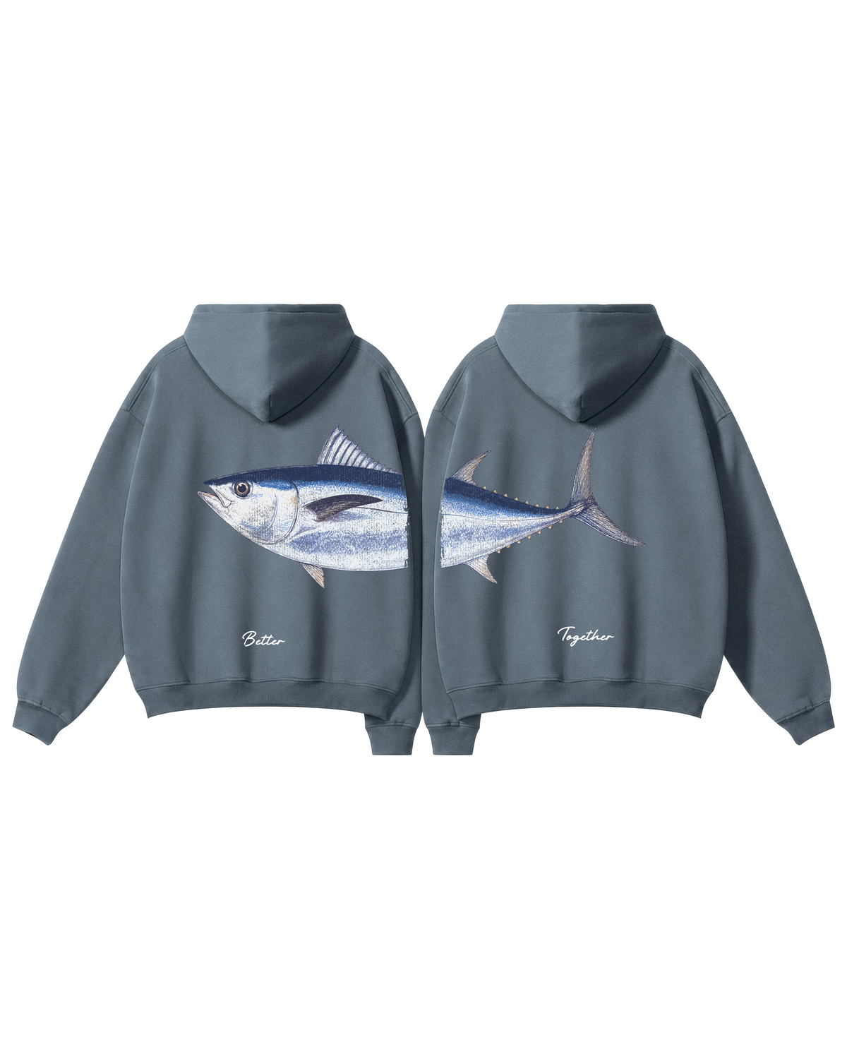 Better Together Bluefin Tuna Couple Unisex Hoodie Set