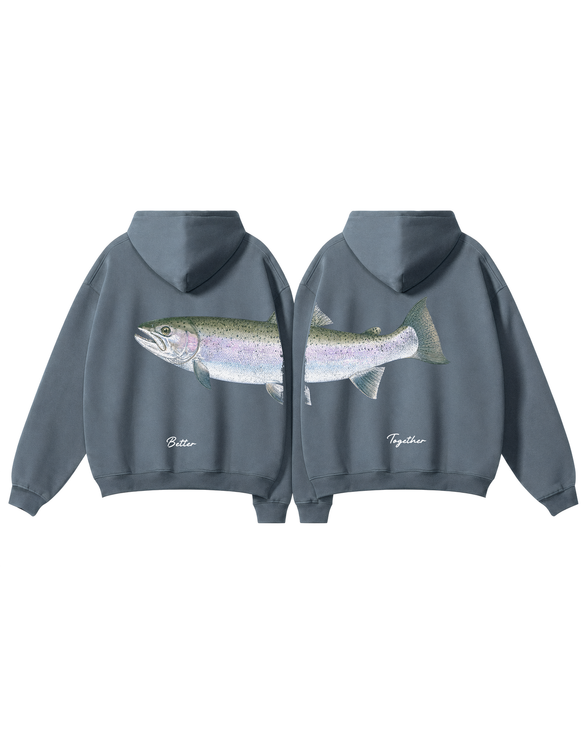 Better Together Steelhead Couple Unisex Hoodie Set