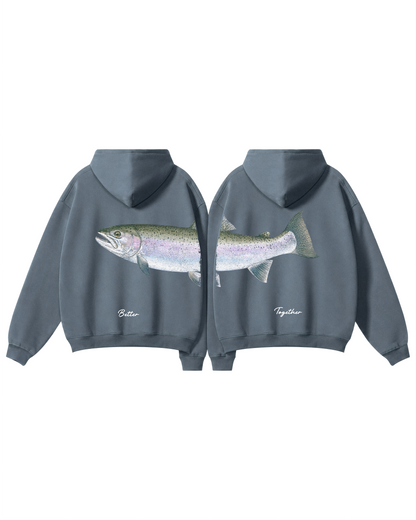 Better Together Steelhead Couple Unisex Hoodie Set