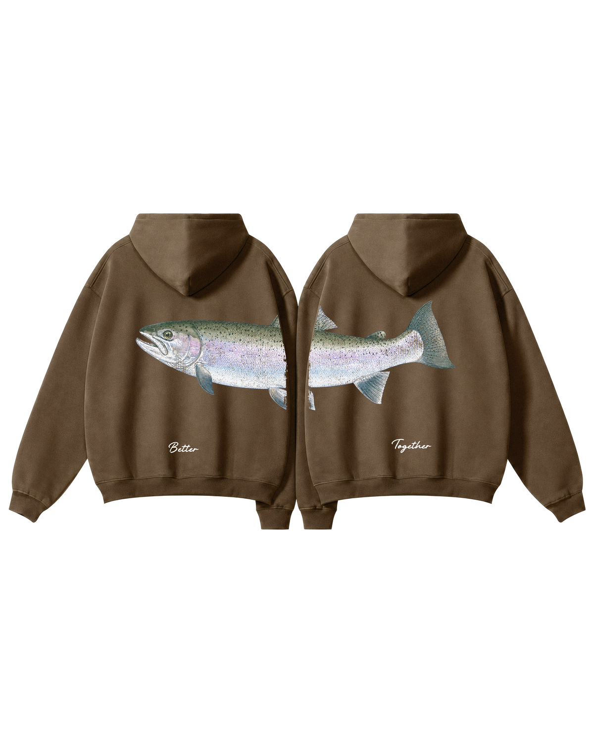 Better Together Steelhead Couple Unisex Hoodie Set