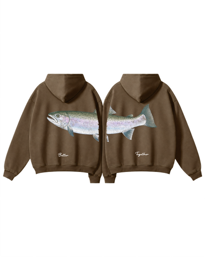 Better Together Steelhead Couple Unisex Hoodie Set