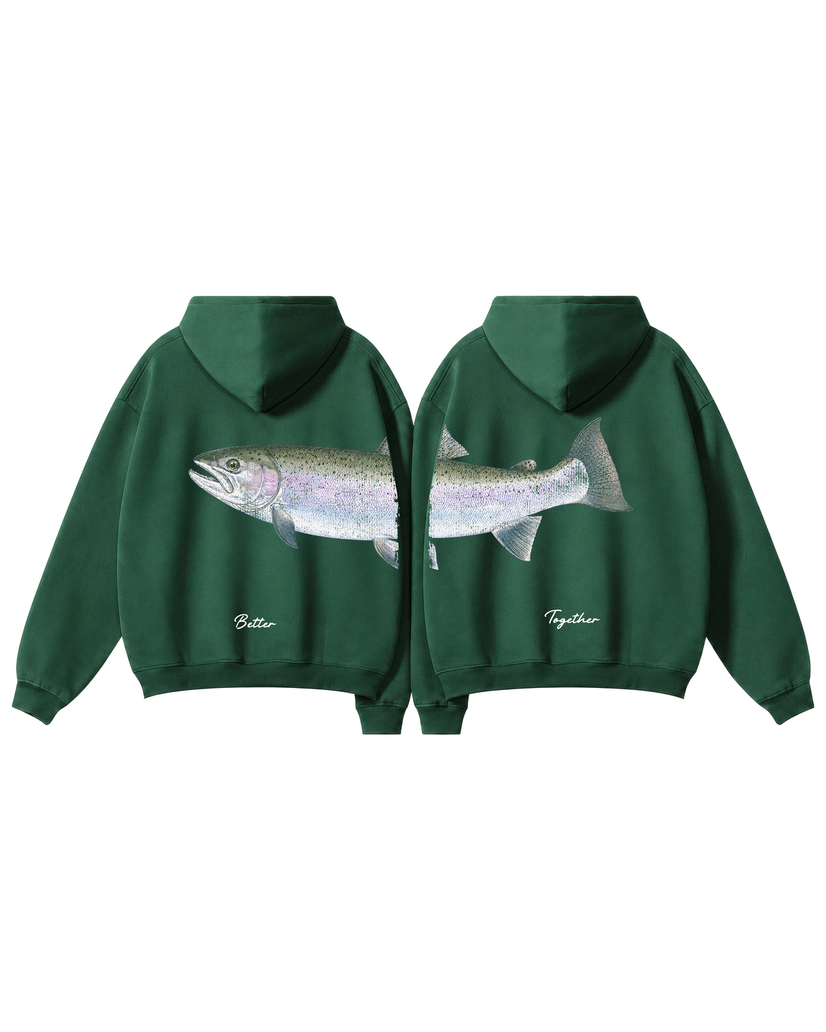Better Together Steelhead Couple Unisex Hoodie Set