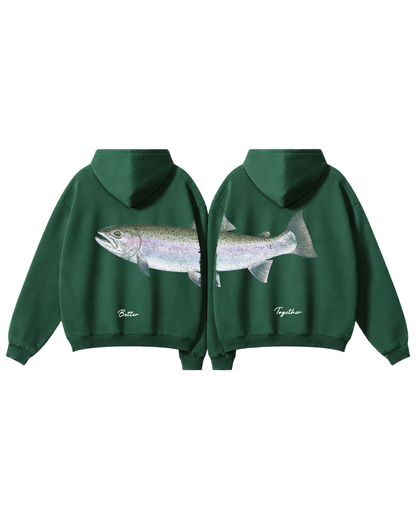 Better Together Steelhead Couple Unisex Hoodie Set