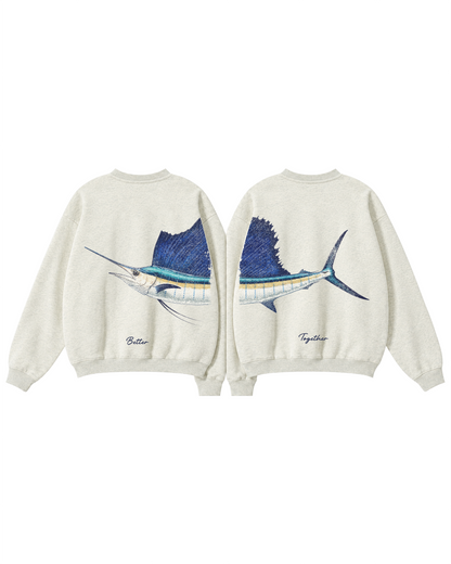 Better Together Sailfish Couple Unisex Crewneck Set