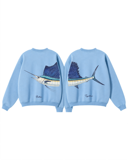 Better Together Sailfish Couple Unisex Crewneck Set
