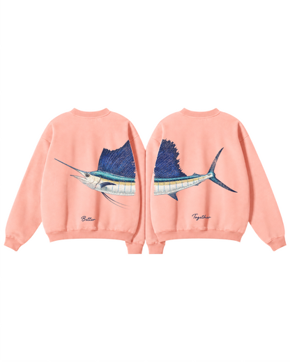 Better Together Sailfish Couple Unisex Crewneck Set