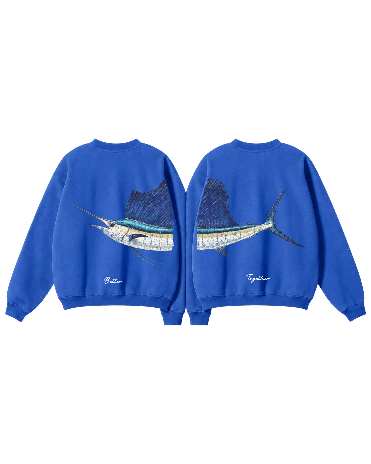 Better Together Sailfish Couple Unisex Crewneck Set